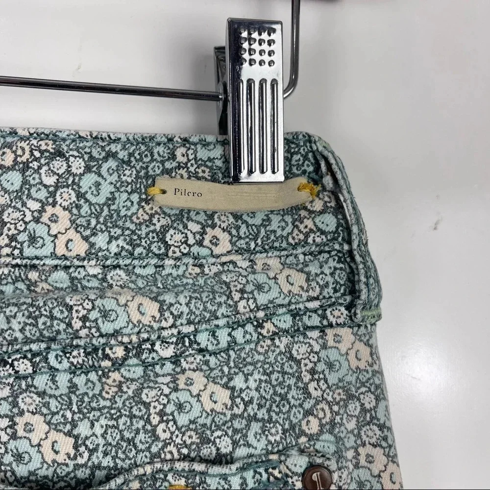 Anthropologie Pilcro and the Letterpress Floral Print Skinny Cigarette Jeans 25 - Picture 8 of 8